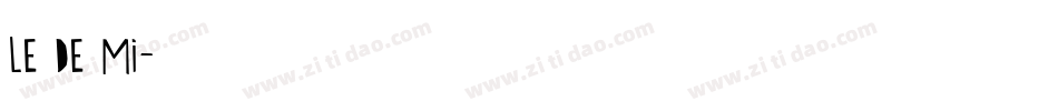 le de mi字体转换